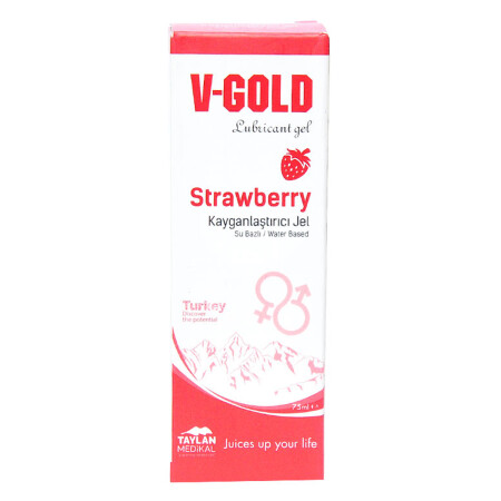 Lubricant Gel Strawberry 75 ML - V-Gold
