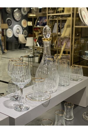 Lucca 31 Piece Water Set Gold Gilded - Onedekor