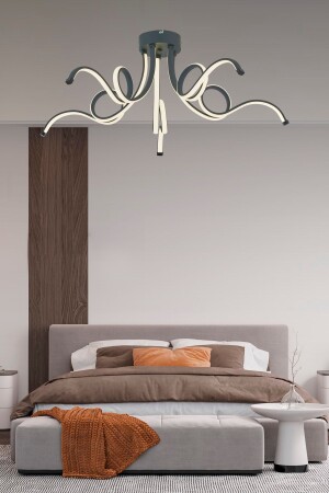 Lucea Daylight LED 5-Piece Anthracite Plafone Chandelier LMR-2089-05-GR - Lamorehome