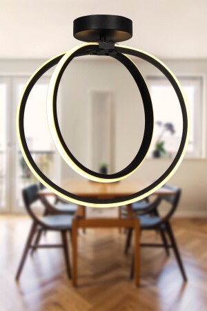 Lucia LED Ceiling Mount Chandelier Black 300 002 0081 02 - Begüsa