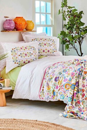 Ludo Pink 100% Cotton Double Duvet Cover Set 200. 20. 01. 0235 - Karaca Home