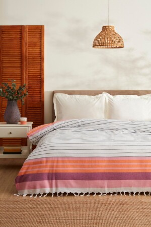 Luis Double Peshtemal Pike Orange 200. 22. 04. 0025 - Karaca Home