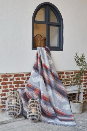 غطاء من فخمة من نوع MNZ - بلوش الملك الحجم - غطاء دافئ سم 200 × 230 سم - Sesli Home