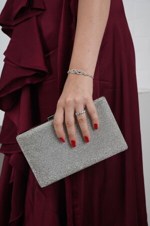 ملابس مساء من سلف ساتين من سلفير سواروفسكي - LULE BAGS