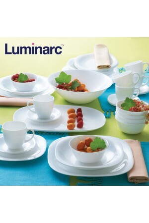 Luminarc Carine White 27 Piece Dinner Dowry Set for 6 People. LUMINARC CARINE SERIES. - MADAME LUDA