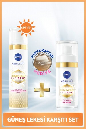 Luminous630 Anti-Blemish Day Face Cream 40ml and Luminous630 Anti-Blemish Serum 30ml SET with Gift Bag. NVE. 881 - NIVEA