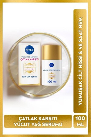 Luminous630 Anti Stretch Marks Body Oil Serum 100ml- Skin Tone Equalizer- 48 Hour Moisturizer - Nivea