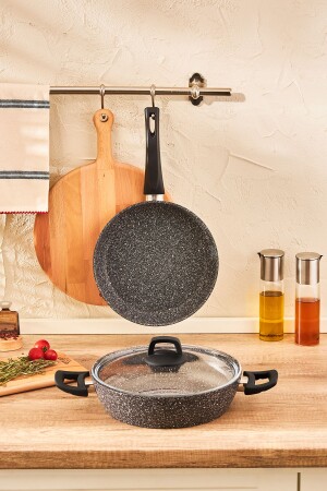 Luna 3 Piece Pot and Pan Set - Emsan