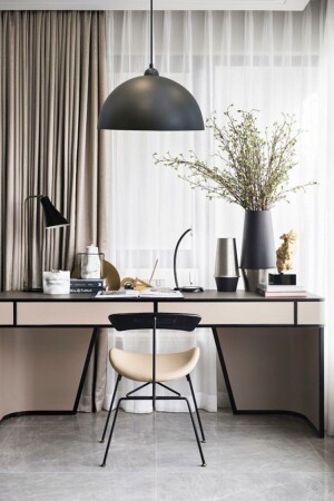 Luppo Modern Design Metal Black Interior Cafe - Kitchen Single Chandelier LUPP01 - Fer Avize