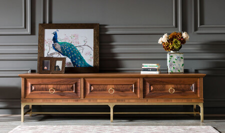 Lusso Gold TV Unit - Cadde Yıldız