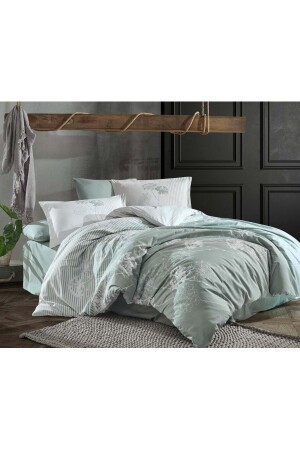 Luvi V1 Mint Single Ranforce Duvet Cover Set 8681727177354 - Clasy