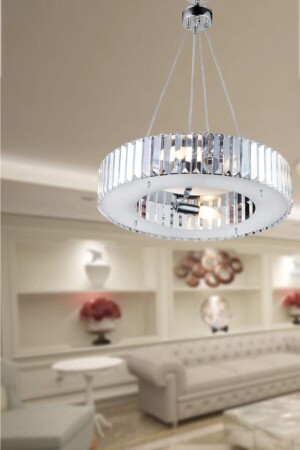 Lüx Elmas 37 Cm Krom Avize 150504000073 - İstanbul Avize