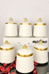 Lüx Gold Yaldızlı 6 Lı Porselen Baharat Takımı TYC00828367986 - Akkoyunlu home