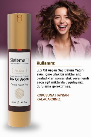 Lux Oil Argan Hair Care Oil 50 ml - Sistéme 11