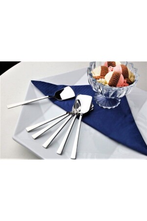 Lux - Set of 6 Dessert and Ice Cream Spoons - Stainless 304 Quality Steel DTK00123 - WuuQ