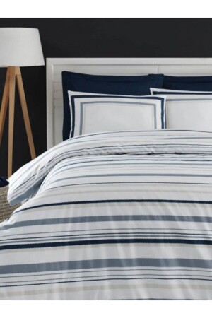 Luxart Double Duvet Cover Set Edna Denim 200x220 0-2309 - Altınbaşak