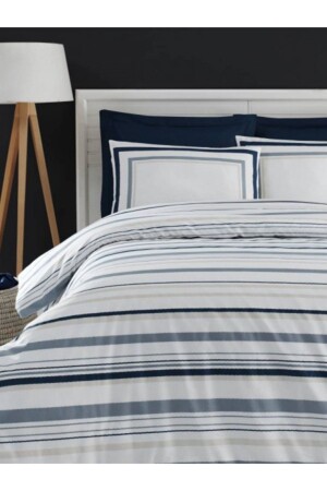 Luxart Tek Kişilik Nevresim Takımı Edna Denım 160x220 0-2301 - Altınbaşak
