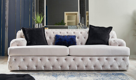 Luxe Luxury Triple Sofa - Cadde Yıldız