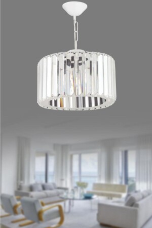 Luxuriöser Diamant-weißer Luxus-Kristallstein-Kronleuchter - İstanbul Avize