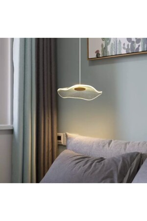 Luxuriöser, exklusiver LED-Kronleuchter mit einzelner Pendelleuchte, Qualle, goldgelber LED-Kronleuchter - Burenze