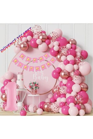 LUXURY 1 YEAR OLD Birthday BALLOON Set - Düvenci Ticaret