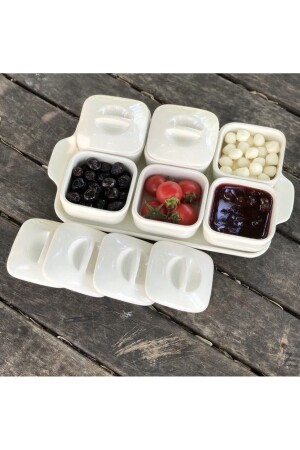 Luxury 6-Piece Covered Breakfast Bowl Set with Tray & Breakfast Set 0909180209051 - Pembelia Life