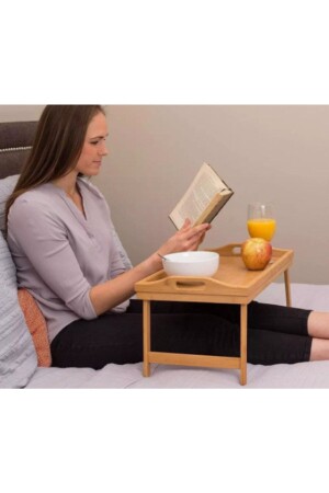 Luxury Bamboo Footed Tray lbat01 - entarzlife