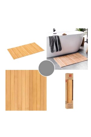 LUXURY BAMBOO NON-SLIP BATH MAT - WATERPROOF - MULTI-PURPOSE MAT 50*80 - Mehay Home