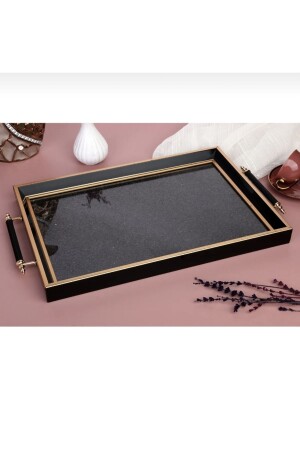 Luxury Black Glitter Tea Tray,luxury Presentation Tray TYC00361908739 - Sillage Home