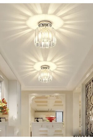 Luxury Ceiling Crystal Stone Chandelier Chrome Hallway Entrance Chandelier Large Size fico0036 - Fico Home