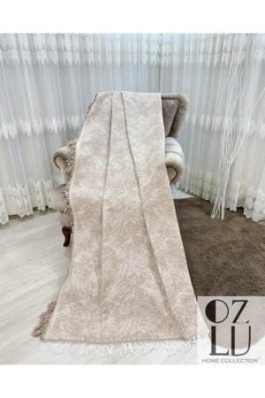 Luxury Cotton Sofa Cover 170x220 Pied Beige - Özlü Home