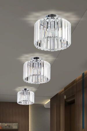 Luxury Crystal Chrome Plafonier Chandelier LUNALİLA-7 - Luna Lighting