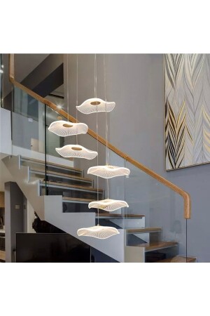 Luxury Exclusive Altılı Yuvarlak Sarkıt Led Avize Jellyfish Gold Sarı 6'lı Ledli Avize fico0717 - Fico Home