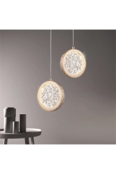 Luxury Exclusive Single Pendant Lamp LED Chandelier Gold Yellow LED Chandelier burenze2022-24 - burenze