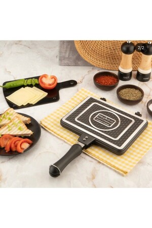 Luxury Grill Toaster Stovetop Inner and Outside Granite Toaster 2541 - TAŞHAN