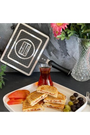 Luxury Grill Toaster Stovetop Inner and Outside Granite Toaster - Taşhan