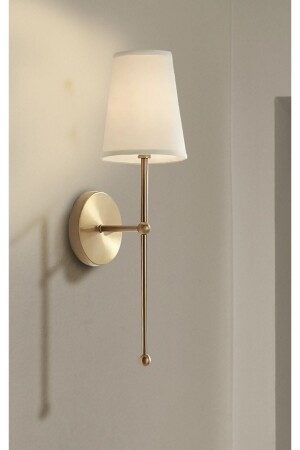 Luxury Modern Battery Operated Sconce with On/Off Button Antiqued Gold Cream Lampshade Battery Plug and Use Price is for 1 Piece - Buiva