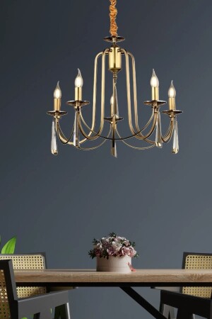 Luxury Modern Countess Exclusive Pendant Lamp Countess Chandelier Set of 5 Antique Bronze burenze0199 - burenze