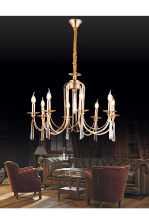 Luxury Modern Kontes Avize Exclusive Sarkıt Countess Avize 5'li Gold Sarı TYC00699685595 - burenze