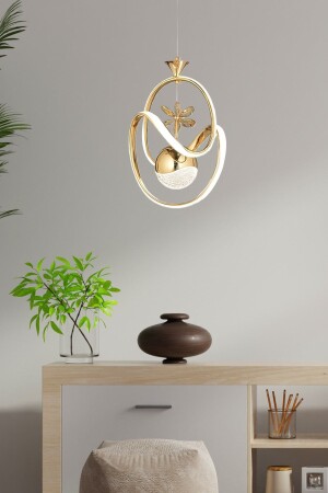 Luxury Modern Pendant Lamp LED Chandelier Gold Yellow Multistage 3 Colors burenze651 - burenze