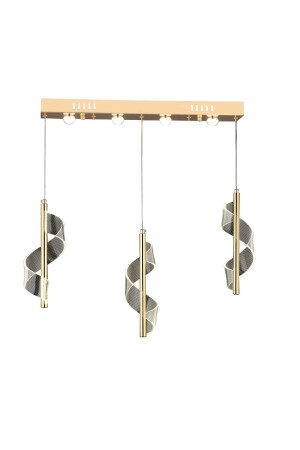 Luxury Modern Spiral Triple Row Pendant Lamp Led Chandelier Gold Yellow TYC00526573976 - burenze