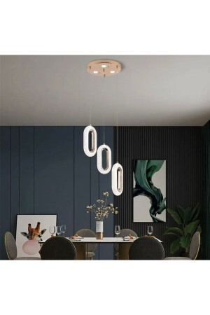 Luxury Modern Triple Pendant Lamp LED Chandelier Gold Yellow Multistage 3 Colors Burenze1142 - burenze