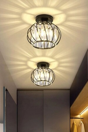 Luxury Plafonier Black Crystal Stone Chandelier Ultra Home EG-1S - Ultra Home