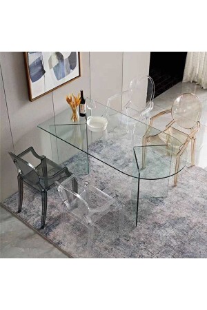 Luxury Quality Modern Transparent Custom Acrylic Furniture Plexiglass Table Dining Table - Dr Pleksi