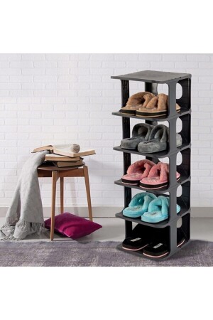 Luxury Shoe Rack Organizer 5 Layer Anthracite Gray Byv-Shoe Rack01 - Bayev