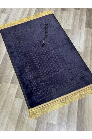 Luxury Thick Soft Plush Gift Dowry Prayer Rug Prayer Beads with Anti-Slip Base Feature - Ayhanhome