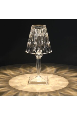 Lw-4 Rechargeable Lampshade Crystal Diamond Table Lamp Touch Romantic Acrylic Led Night Light - Torima