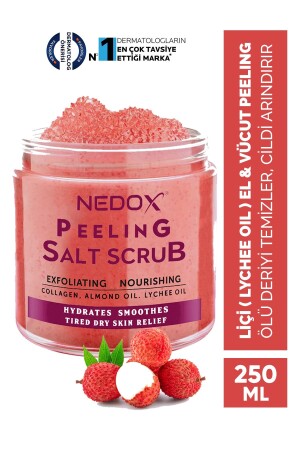 Lychee (LYCHEE OIL) Nourishing, Purifying and Moisturizing Hand & Body Peeling 250 ml - Nedox