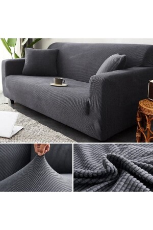Lycra Stretch Elastic Flexible Washable Square Pattern Three-Seater Sofa Cover Sofa Cover - Uzhanem