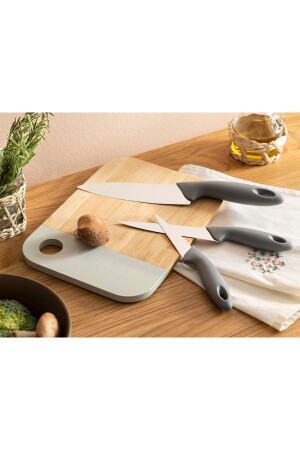 Lydia Çelik 3'lü Bıçak Setı 19-22-27 Cm Gri TYC00717641680 - English Home